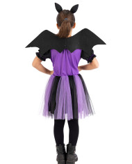 Kleine Fledermaus-Kostüm für Mädchen mit Flügeln und Haarreif in Beutel mit Haken Kleine Fledermaus-Kostüm für Mädchen mit Flügeln und Haarreif in Beutel mit Haken