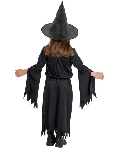 Black witch costume in bag w/hook