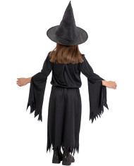 Black witch costume in bag w/hook