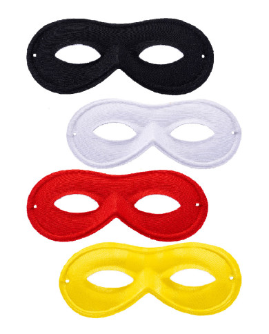 Loup en tissu couleurs assorties avec étiquette volante / étiquette