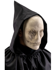 Masque sans visage en latex avec étiquette cartonnée pliée