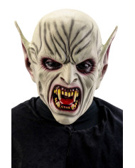 Horrormaske mit spitzen Ohren und scharfen Zähnen aus Latex mit Aufhänger Horrormaske mit spitzen Ohren und scharfen Zähnen aus Latex mit Aufhänger