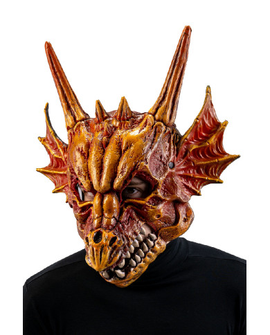 Masque dragon géant en mousse EVA avec étiquette cartonnée pliée