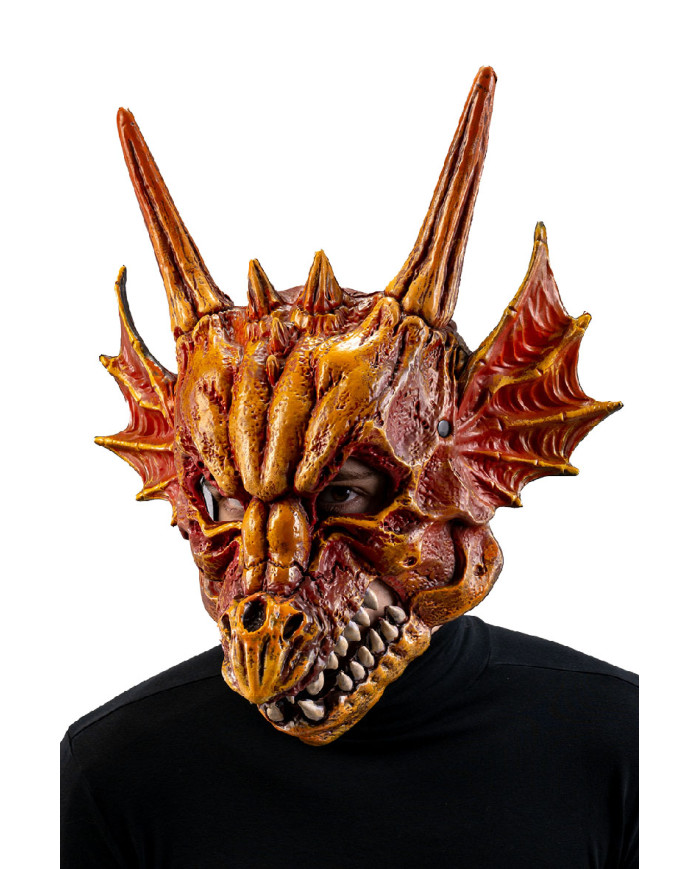 Masque dragon géant en mousse EVA avec étiquette cartonnée pliée