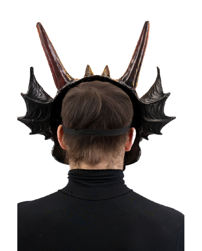 Maschera drago gigante in spuma di eva con cavallotto