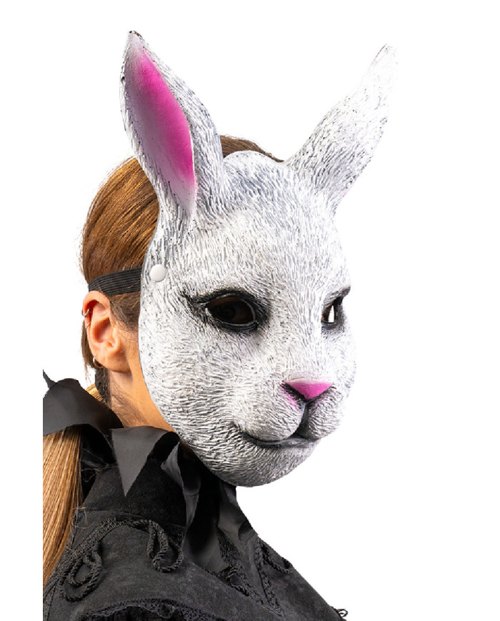 Masque lapin en mousse EVA avec étiquette cartonnée pliée