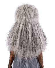 Grey witch wig in box