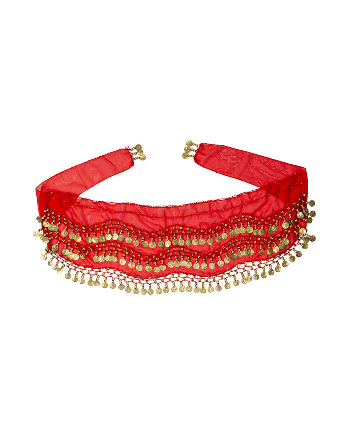 Red odalisque pareo in fabric in pbh