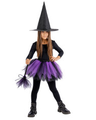 Children witch set (skirt,hat, bromm l.cm.33) in pbh