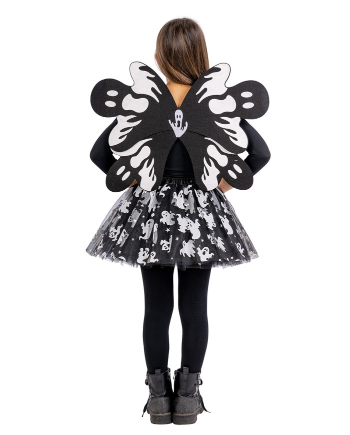 Children ghost set (skirt, wings h.41x55 cm) in pbh