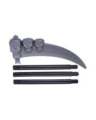 Skelett-Set für Kinder (Umhang, Maske, Handschuhe, Sense) in Beutel mit Haken