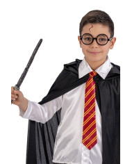 Wizard set (glasses, wand, tie) on card