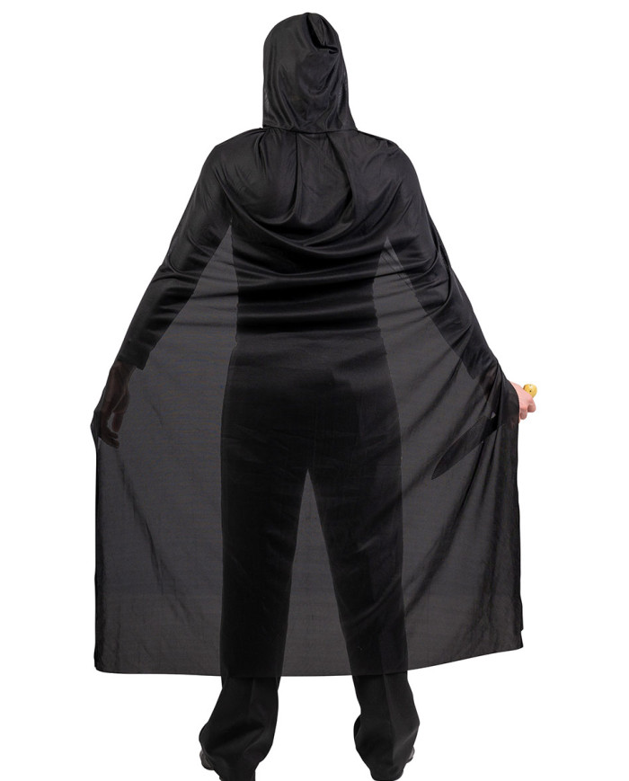 Ghost adult set (cape with hood l.cm.130, mask, knife) in bag with hook Ghost adult set (cape with hood l.cm.130, mask, knife) in bag with hook