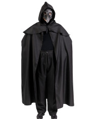 Adult plage doctor set (cape l.cm.130 and mask) in bag with hook