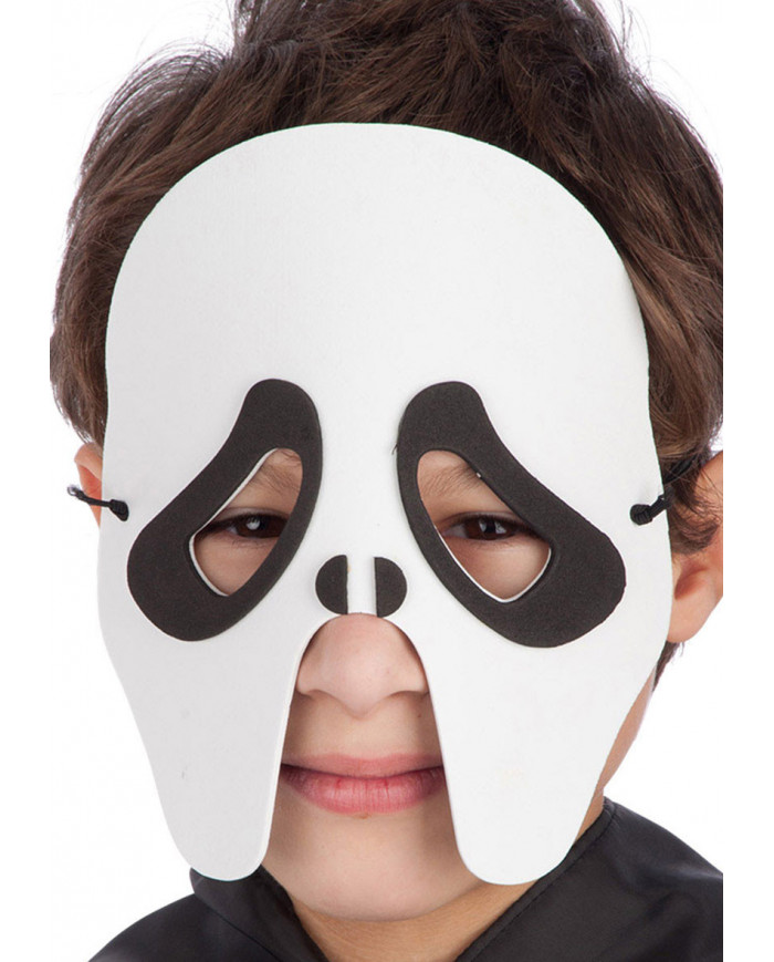 Eva ghost chinless mask, it covers the face leaving out nose