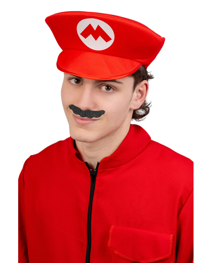 Sombrero de mecánico de tela con etiqueta colgante/etiqueta adhesiva