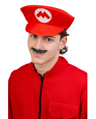 Chapeau mécanicien en tissu avec étiquette volante / étiquette