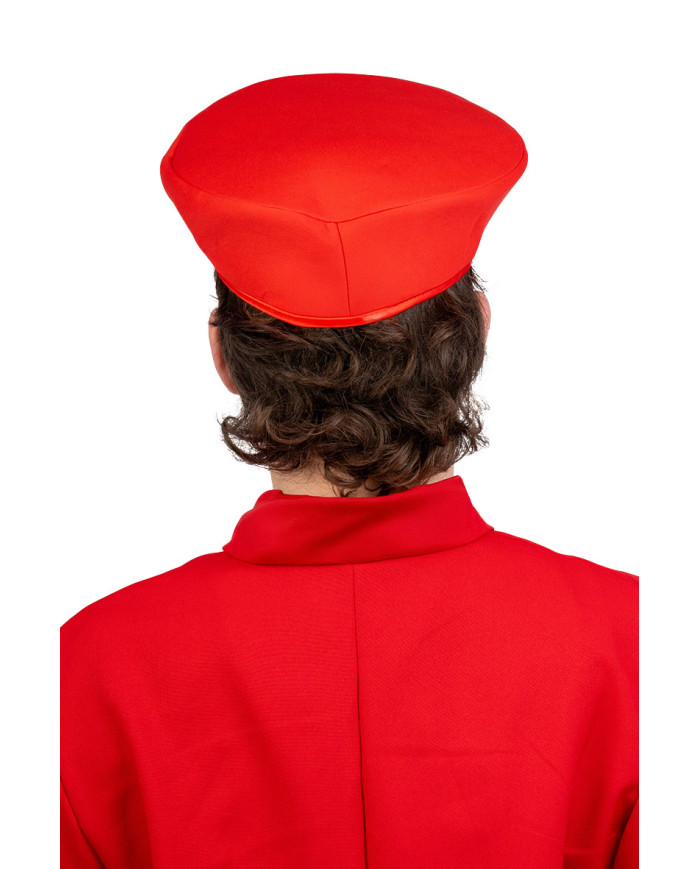 Chapeau mécanicien en tissu avec étiquette volante / étiquette