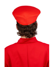 Chapeau mécanicien en tissu avec étiquette volante / étiquette