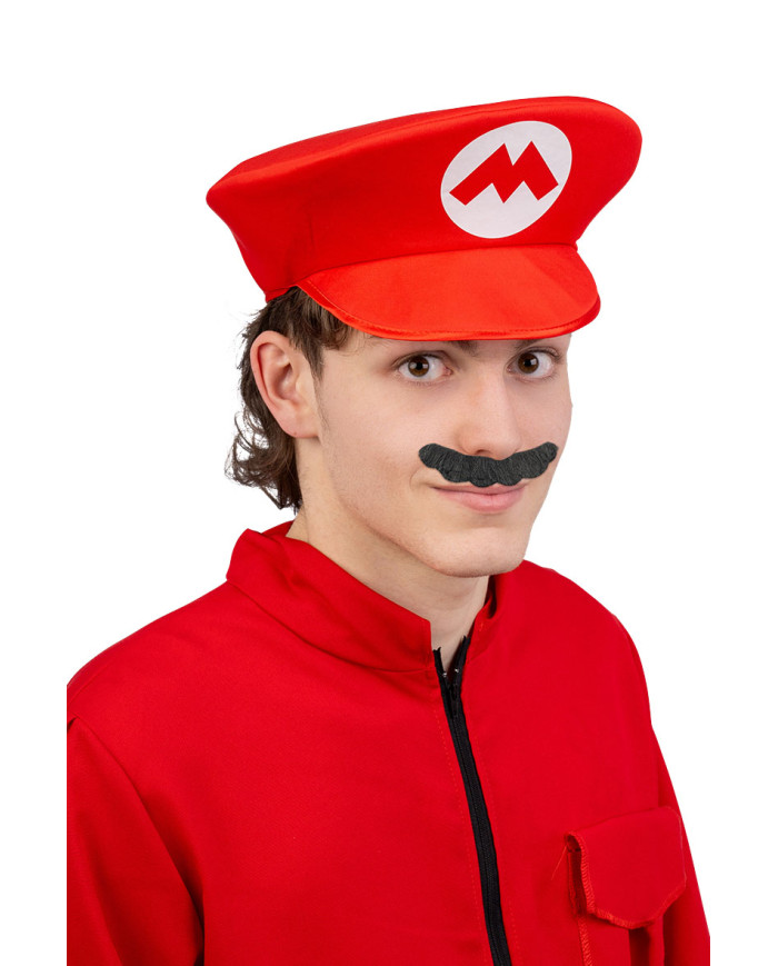 Sombrero de mecánico de tela con etiqueta colgante/etiqueta adhesiva