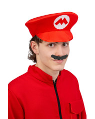 Chapeau mécanicien en tissu avec étiquette volante / étiquette