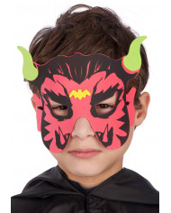 Eva chinless mask for children. A colorful demon useful for Eva chinless mask for children. A colorful demon useful for