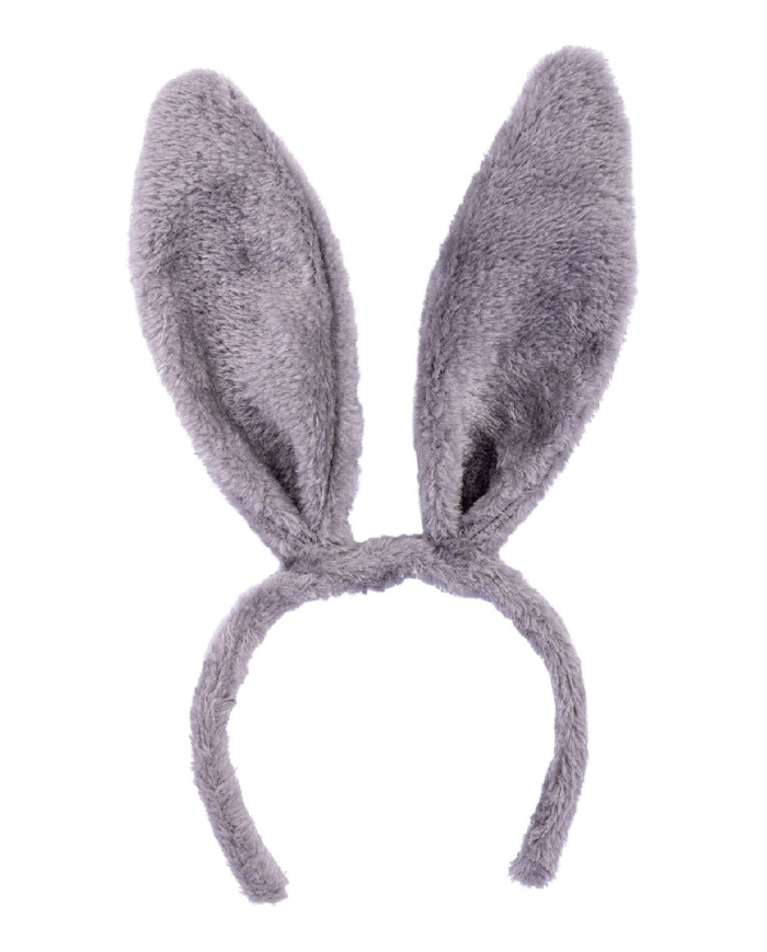 Grey bunny modelling headband w/header