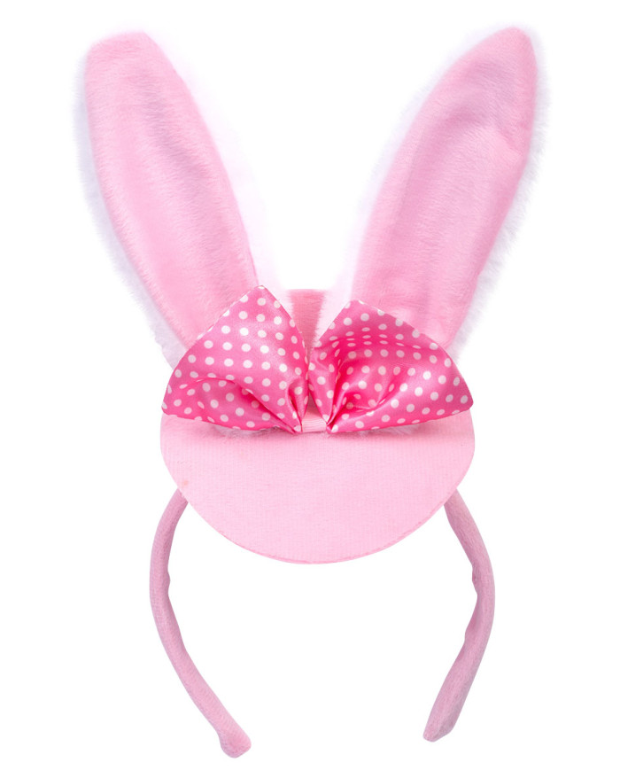 Pink bunny modelling headband w/header