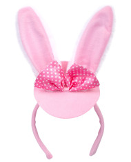Pink bunny modelling headband w/header