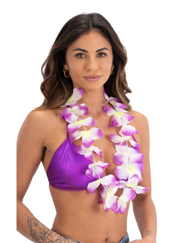 Collar Hawaii en colores surtidos con solapa de cartón