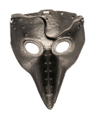 Maschera corvo in plastica rigida con cavallotto