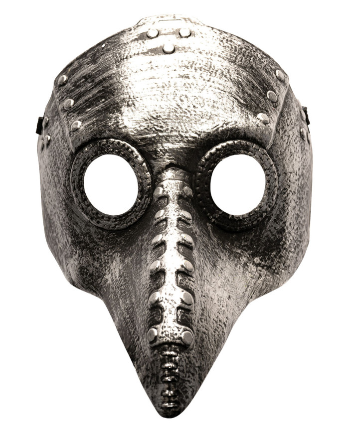 Hard plastic crow mask w/header