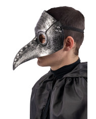Hard plastic crow mask w/header