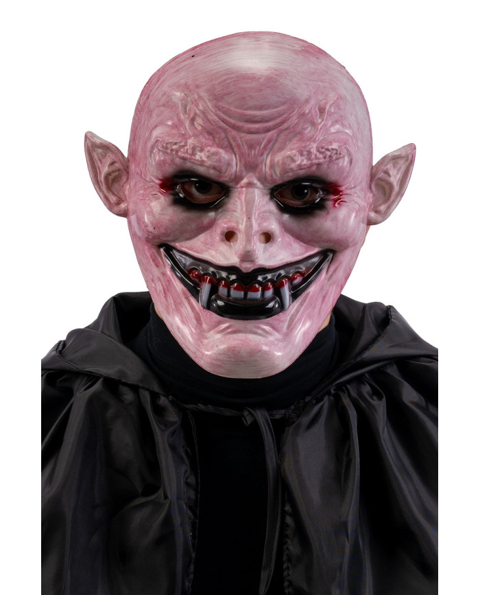 Monster w/canines mask in hard plastic w/header