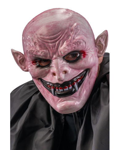 Monster w/canines mask in hard plastic w/header