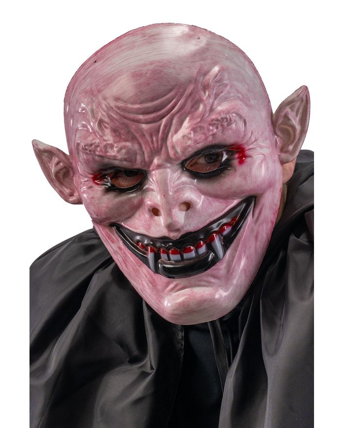 Monster w/canines mask in hard plastic w/header