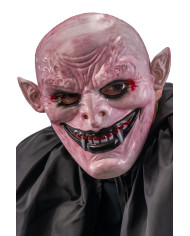 Monster w/canines mask in hard plastic w/header