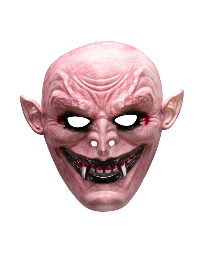 Monster w/canines mask in hard plastic w/header