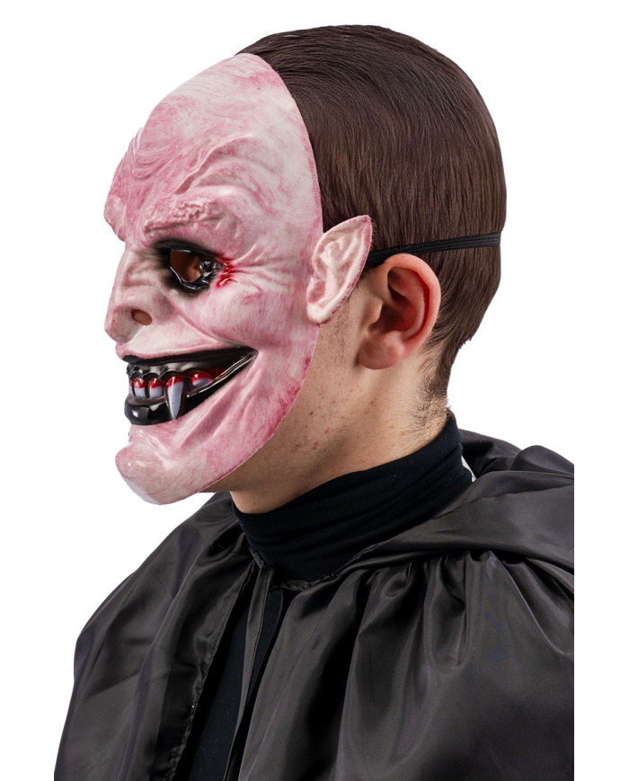 Monster w/canines mask in hard plastic w/header