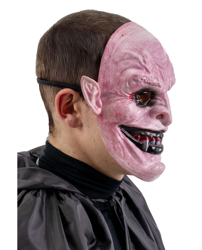 Monster w/canines mask in hard plastic w/header