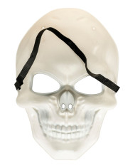 Plastic skeleton mask w/header