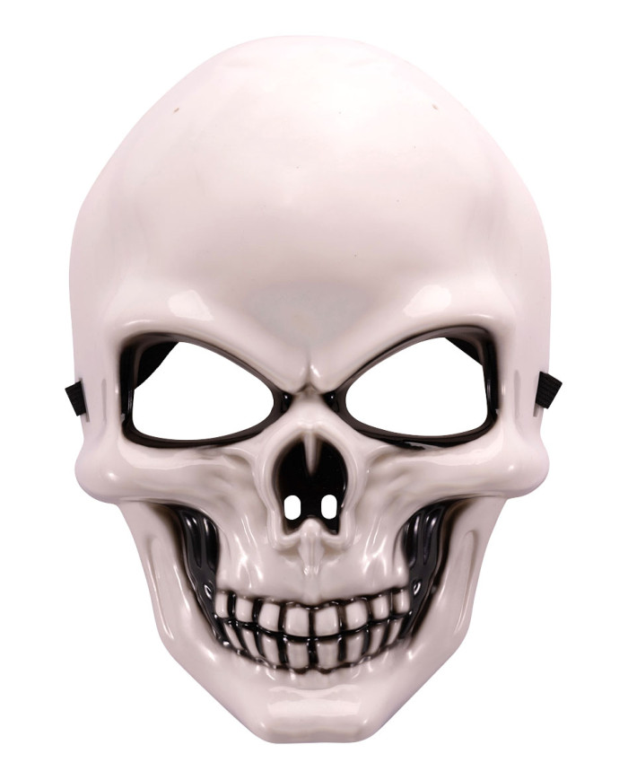 Skelettmaske aus Kunststoff mit Aufhänger
