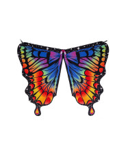 Ailes papillon pour adulte en tissu multi-couleurs h. env. 145x85 cm. dans un sachet