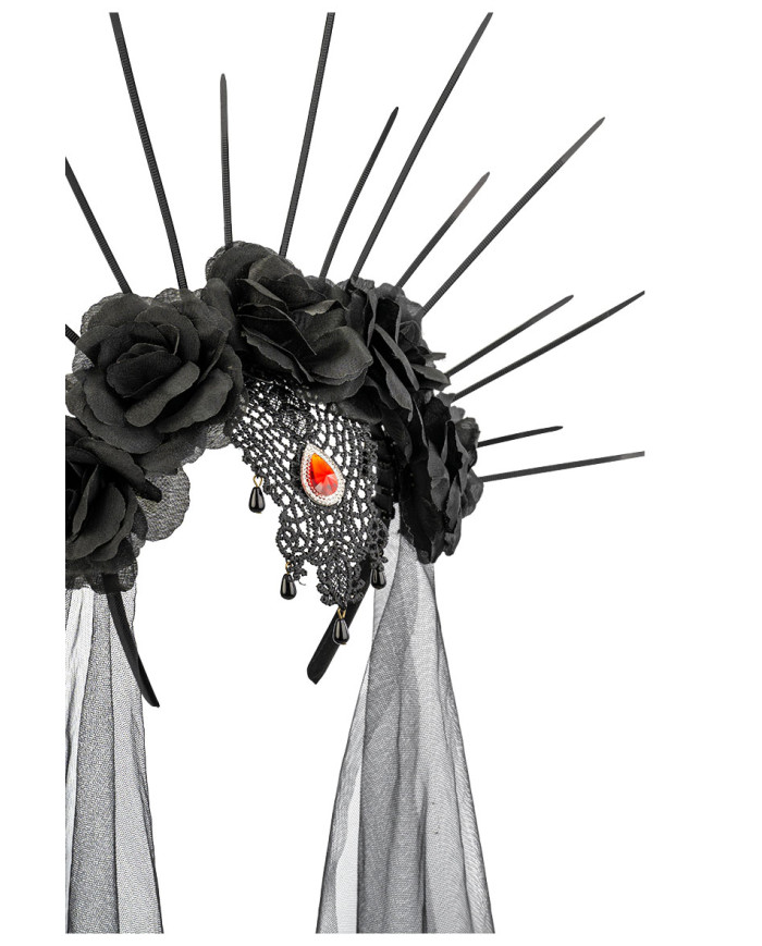 Headband with diadema and veil w/header