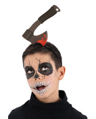 Through head headband w/cardboard axe w/header Through head headband w/cardboard axe w/header
