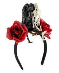 Headband w/tombstone and skeletons w/header