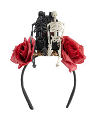 Headband w/tombstone and skeletons w/header