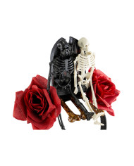 Headband w/tombstone and skeletons w/header