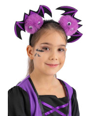 Furry bat headband w/header