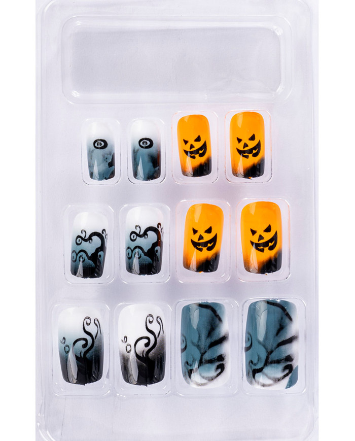 Uñas adhesivas de Halloween en caja